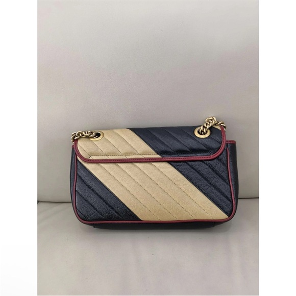 ✨ Gucci GG Marmont Small Matelassé Shoulder Bag – Rare Tricolor ✨ - Picture 2 of 10